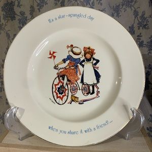 VTG 1976 Holly Hobbie Freedom Series Collector Plate